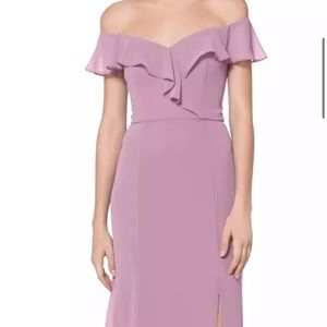 “Wisteria” rose/pink bridesmaid dress